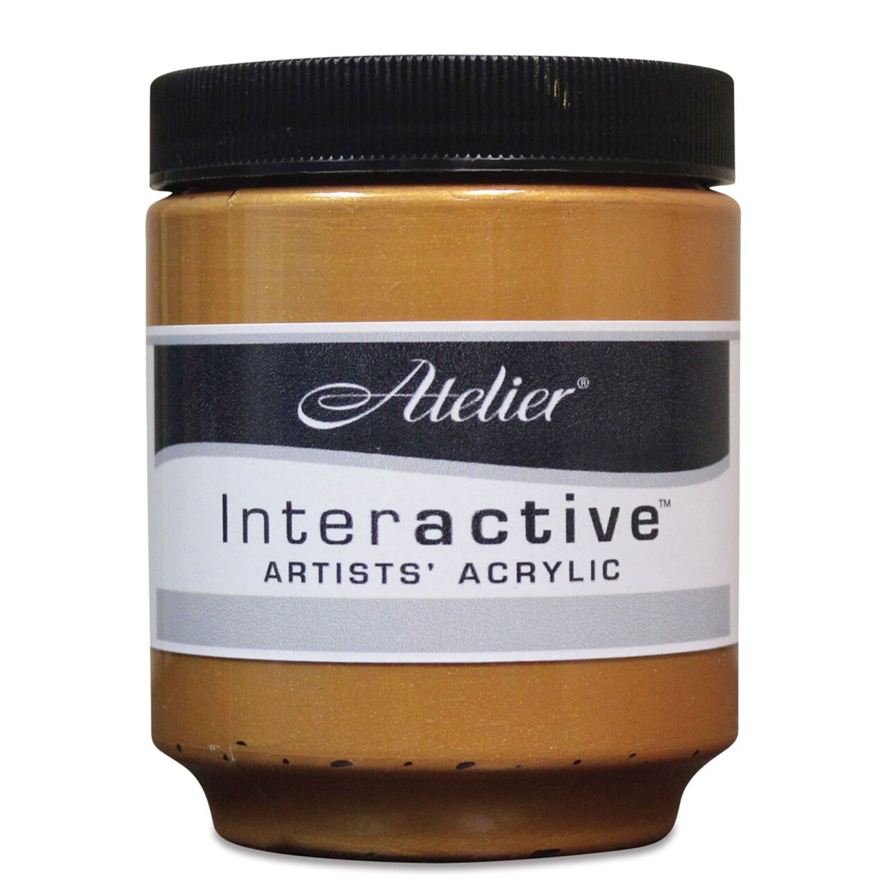 Chroma Atelier Interactive Artists' Acrylics - Rich Gold, 250 ml jar